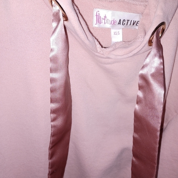 Long -Light Mauve - Hoodie W Sz Xs/S - Picture 2 of 6